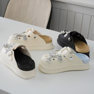 Dép suc nữ đế cao 5cm kèm charm Chuồn chuồn SR V2 kiểu sandal dễ thương năng động CSM-56 Mita