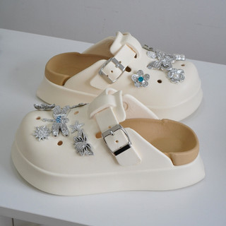 Dép suc nữ đế cao 5cm kèm charm Chuồn chuồn SR V2 kiểu sandal dễ thương năng động CSM-56 Mita