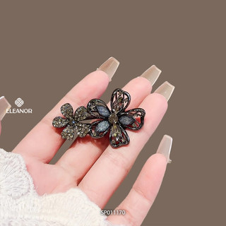 Kẹp tóc nữ Eleanor Accessories hình hoa đính đá phụ kiện tóc kẹp tóc mái 11170