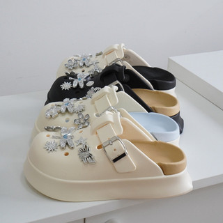 Dép suc nữ đế cao 5cm kèm charm Chuồn chuồn SR V2 kiểu sandal dễ thương năng động CSM-56 Mita