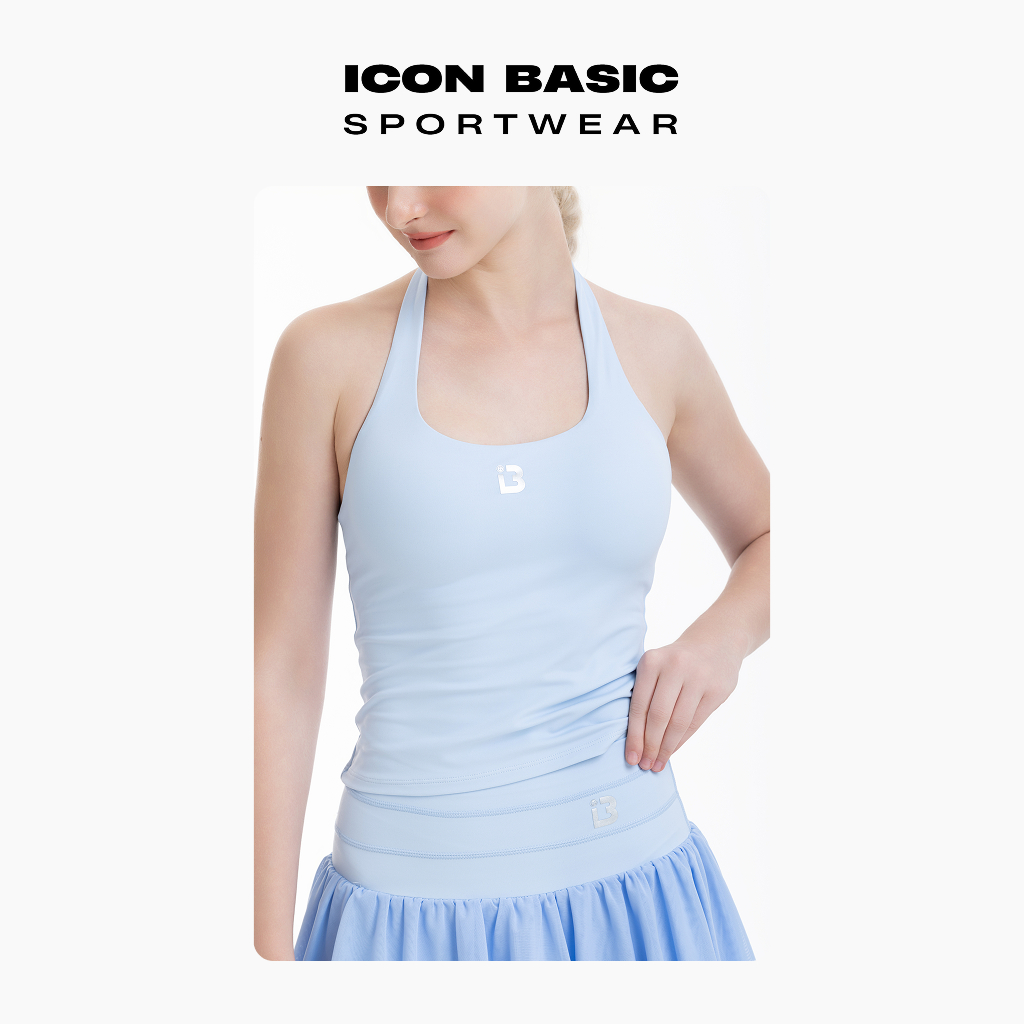 HALTER TOP Áo hở lưng nút gài cổ thể thao - ICON BASIC Sportwear