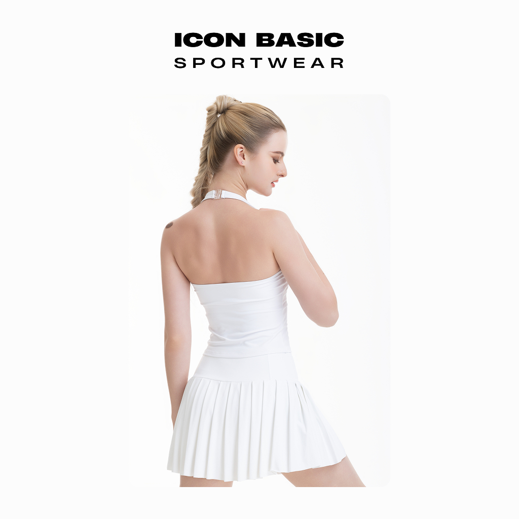 HALTER TOP Áo hở lưng nút gài cổ thể thao - ICON BASIC Sportwear
