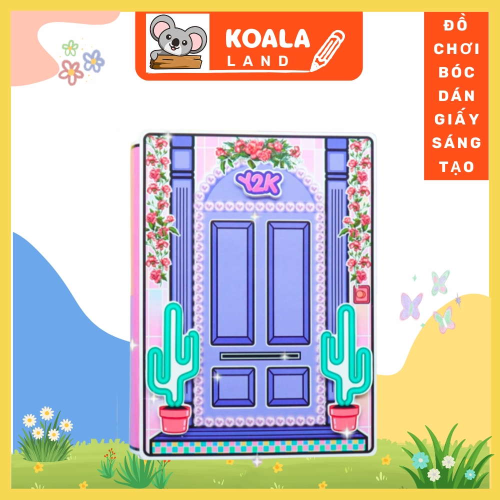 Đồ chơi giấy ngồi nhà búp bê, đồ chơi giấy tocaboca Ngôi nhà của tocaboca samsam, ngôi nhà kuromi
