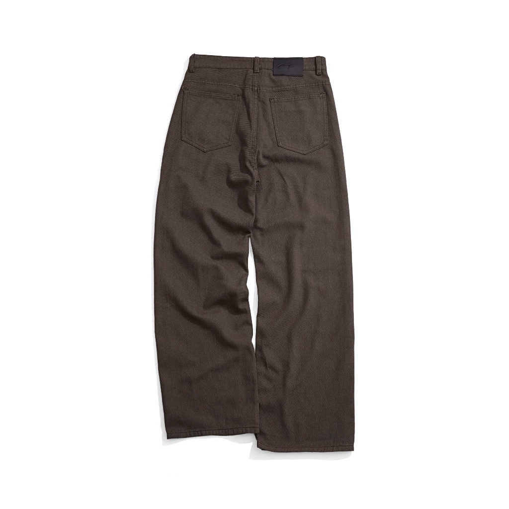 DARK BROWN WIDE STRAIGHT JEANS WHOSE - Quần jeans ống đứng wide fit Whose Studio 1779 | BigBuy360 - bigbuy360.vn