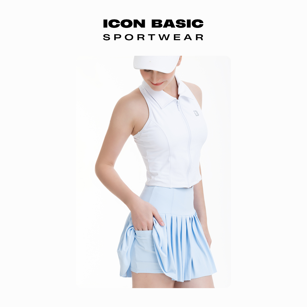 SOFT SKIRT Chân váy xếp ly bản lưng to thể thao - ICON BASIC Sportwear