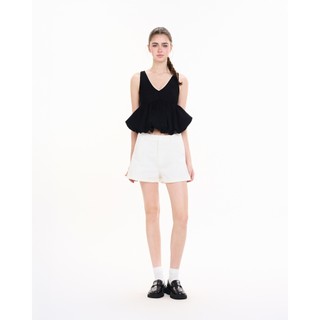 CARA Quần short nữ Ami ống rộng có khóa cài đơn giản