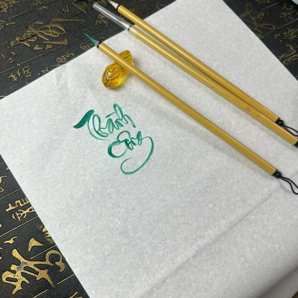 Bút tiểu Khải lông cừu Thất tử Tam Dương xuất phong 1,8cm, khẩu kính 0.5cm