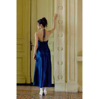 [New12] Đầm Dài Rosaline Silky Halter, Chất Vải Lụa Thoải Mái ,WDD088  SOME HOW STORE