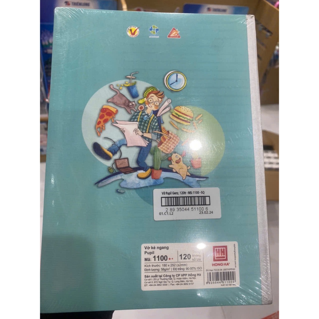 Vở Kẻ Ngang 120tr của Hồng Hà - MS : 1100