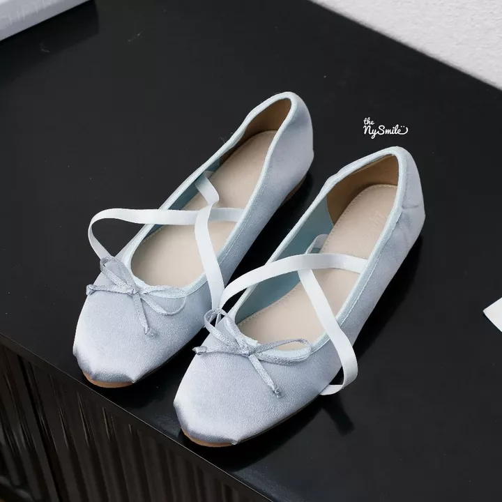 Giày nữ BIG SIZE ( 35 - 42 ) Giày Nữ Búp Bê Nơ 1P , búp bê dây chéo trendy - THENYSMILE - XUKI – 3