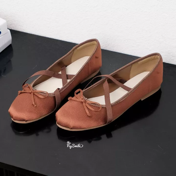 Giày nữ BIG SIZE ( 35 - 42 ) Giày Nữ Búp Bê Nơ 1P , búp bê dây chéo trendy - THENYSMILE - XUKI – 7
