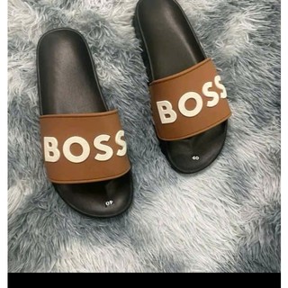 Dép Quai Ngang Boss Nam Nữ Dế Pu Êm Chân Chống Trơn Trượt Hàng Thời Trang Unisex 2026 - Dép Lê Boss 2026