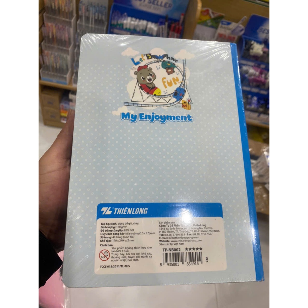 Vở Ô Ly vuông 48tr của Thiên Long - MS : TP- NB002