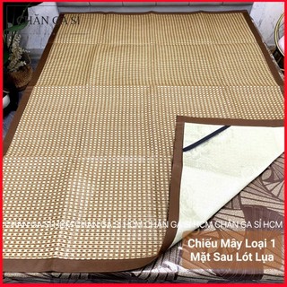 🌊HÀNG ĐẸP🌊 Chiếu Mây Lót Lụa Điều Hòa Thân Nhiệt, Mặt Sau Lót Lụa Cao Cấp, Đủ Size _ Chăn Ga Sỉ HCM