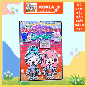 Búp bê giấy đồ chơi thủ công bóc dán Ngôi nhà Game and Romantic Diy