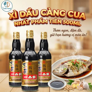 Xì Dầu Càng Cua Nhất Phẩm Tiên 500ml - Nước Tương Thượng Hạng, Đậm Đà, Chấm Là Mê, Hàng Nội Địa Trung Cao Cấp Luka Food