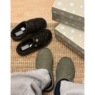 Dép lười Goodees Star Fluffy Puffer Mules