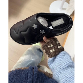 Dép lười Goodees Star Fluffy Puffer Mules