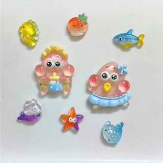 Set charm bọt biển đại dương - Bộ 8 món phát sáng siêu kute. Tùy chọn mẫu theo sở thích