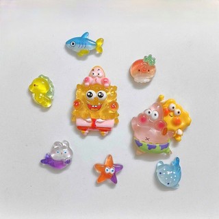 Set charm bọt biển đại dương - Bộ 8 món phát sáng siêu kute. Tùy chọn mẫu theo sở thích