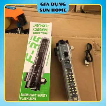 Gia dụng Sunhome Đèn pin T-F35 đa năng, đèn pin edc, đèn pin siêu sáng, đèn pin laser 30w, đèn pin cứu hộ, đèn sinh tồn