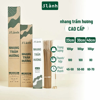 Nhang Trầm Hương 3 Lành Cao Cấp 30-40cm ,100-400gr Sạch Tự Nhiên 100% 7-12 Năm Trầm Thờ Cúng Tài Lộc