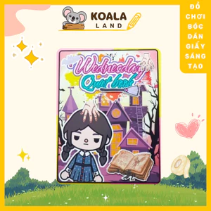 Học Liệu Ngôi Nhà Búp Bê Tocaboca Wednesday Quite Book H20 Ngôi nhà giấy quà tặng trẻ em