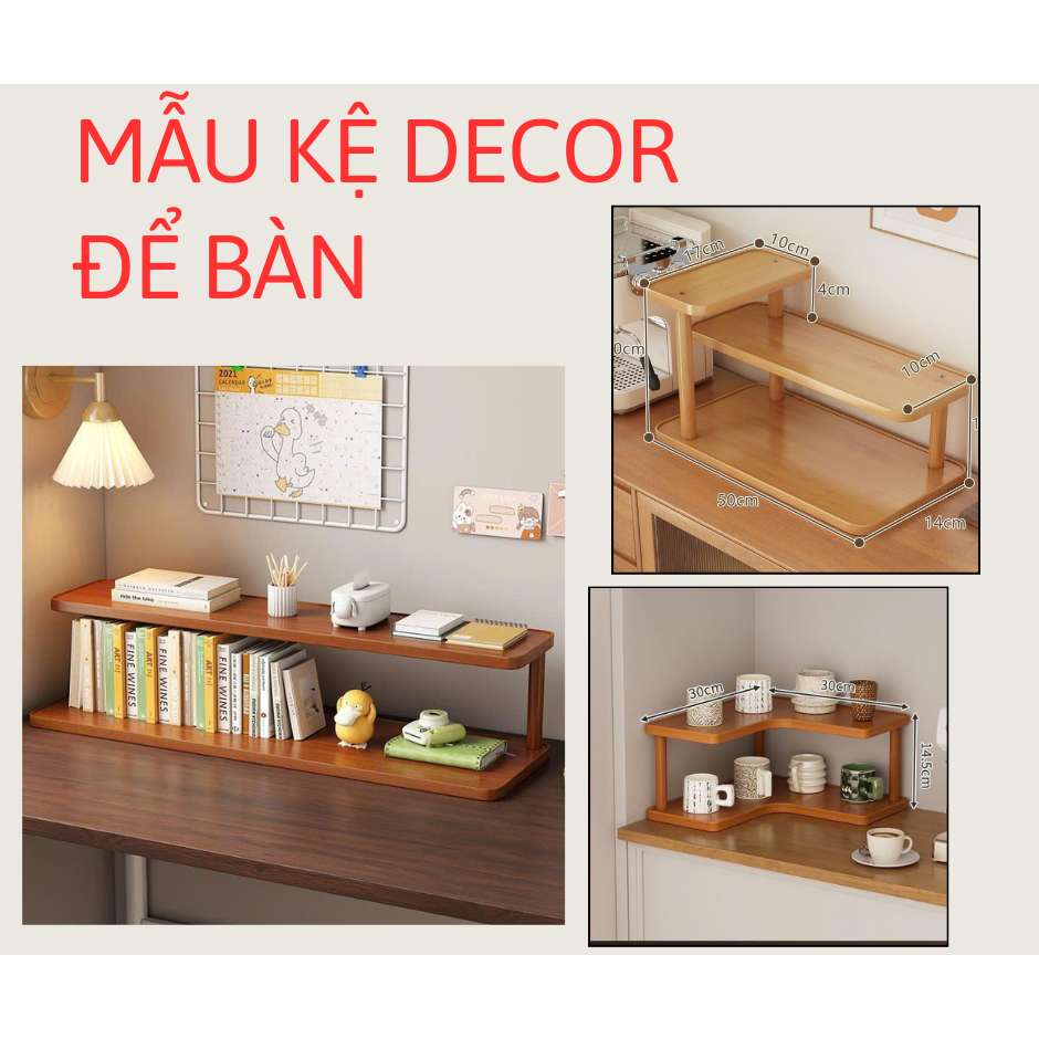Kệ Decor, để đồ ( Tổng hợp các loại kệ để bàn đa dạng mẫu mã )