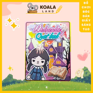 Đồ chơi cho bé ngôi nhà búp bê giấy Toca Life World quiet book #21 Wednesday's Black House In Quiet Book