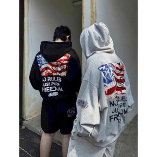Hot Trendy- Áo Hoodie boxy Freedom của HoodieX unisex, chất nỉ bông 380gsm, tích hợp túi tiện lợi