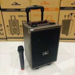 Loa Karaoke Di Động Kiomic Q8, Bass 20cm, Kèm 1 Micro Không Dây, Chỉnh Âm Thanh, Hát Cực Hay