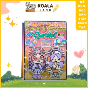 Búp bê giấy Avatar World Pazu vs Toca Boca Quiet Book- Happyfunny