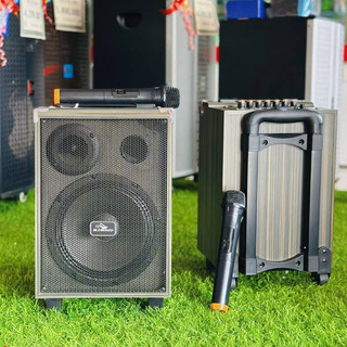 Loa Karaoke Di Động Kiomic Q8, Bass 20cm, Kèm 1 Micro Không Dây, Chỉnh Âm Thanh, Hát Cực Hay