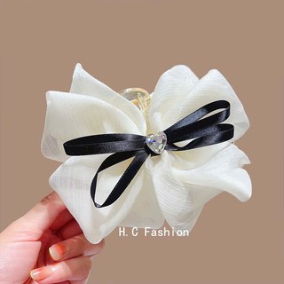 ❤️𝑭𝑹𝑬𝑬𝑺𝑯𝑰𝑷❤️ Kẹp tóc nữ dáng nơ vải nhũ kim tuyến lấp lánh ❤️ Phụ kiện tóc nữ tính mẫu mới nhiều kiểu dáng