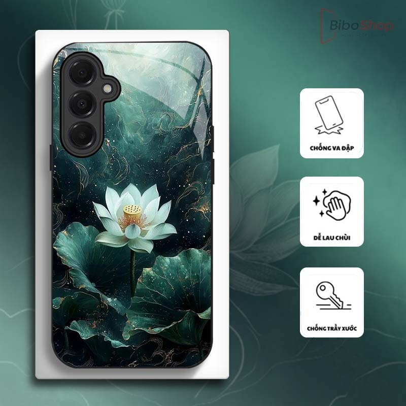 Ốp Lưng cho SAMSUNG A17/ A37/ A57 Hoa Sen Nghệ Thuật – Thiết Kế Sang Trọng, Chống Trầy Xước Cao Cấp