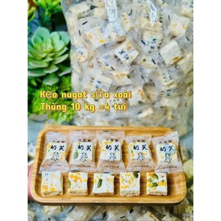 Kẹo Nougat Vị Sữa Xoài & Việt Quất Mềm Dẻo Thơm Ngon-Gói Nhỏ Tiện Ăn Sạch Sẽ - Phù Hợp Trẻ Em Người Lớn Ăn Vặt Biếu Tặng