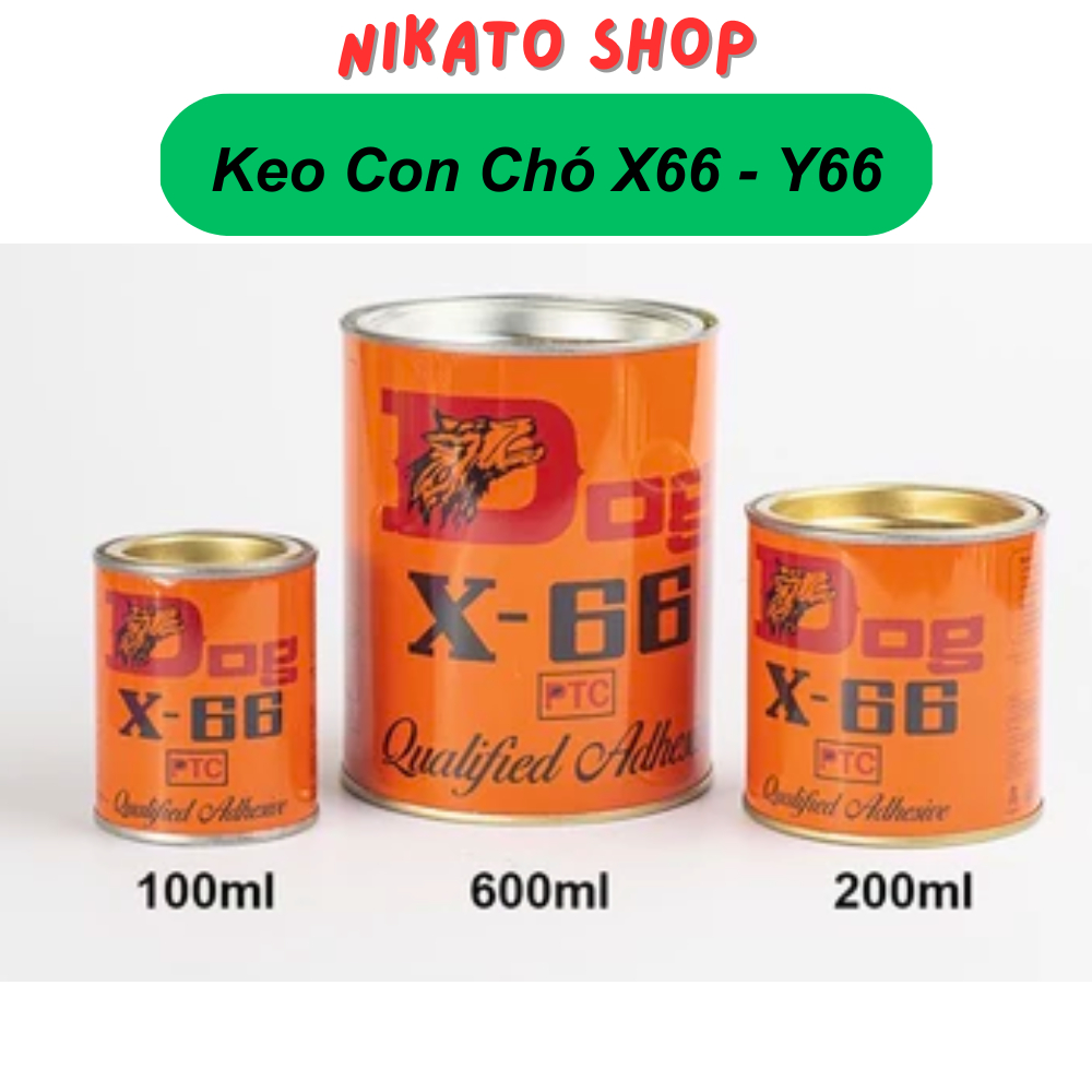 Keo con chó X66, keo rồng vàng Y66, keo dán đa năng dán giày, đồ da, đồ gỗ, thảm nỉ
