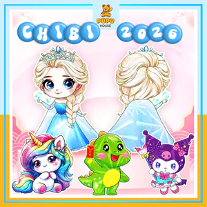 Set 10/50 Bao Lì Xì ChiBi Chipi Lì Xì Tết Phản Quang 4D Cute Combo 10 Cái Lì Sì Năm Mới - PUPU HOUSE