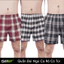 Quần đùi nam họa tiết caro form ngắn có túi – Vải kate 100% cotton Flexgo