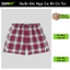 Quần đùi nam họa tiết caro form ngắn có túi – Vải kate 100% cotton Flexgo