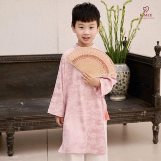 Áo Dài Bé Trai KIMEE KIDS Áo Dài Cách Tân Đào Cẩm Xuân Thiết Kế Sang Trọng Chất Liệu Lụa Gấp Cao Cấp Cho Bé Đi Chơi Lễ T