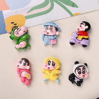 Charm gắn dép: Charm shin siêu quậy- Bộ 6 chi tiết dễ thương