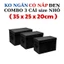 Hộp đựng quần áo KHÔNG NGĂN COMBO 3 CÁI hộp đựng đồ có nắp chống bụi sap xep tu quan ao luôn ngăn nắp thùng đựng đồ chơi
