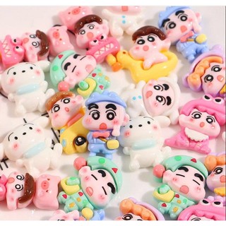 Charm gắn dép: Charm Shin- Bé Shin đa tài- Bộ 12 món dễ thương