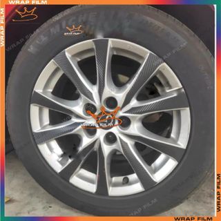 Decal dán mâm Mazda 3 2018 (bộ 5 bánh)