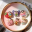 Charm gắn dép: Charm Shin thế giới kẹo ngọt - Set 06 sticker ngọt ngào dễ thương