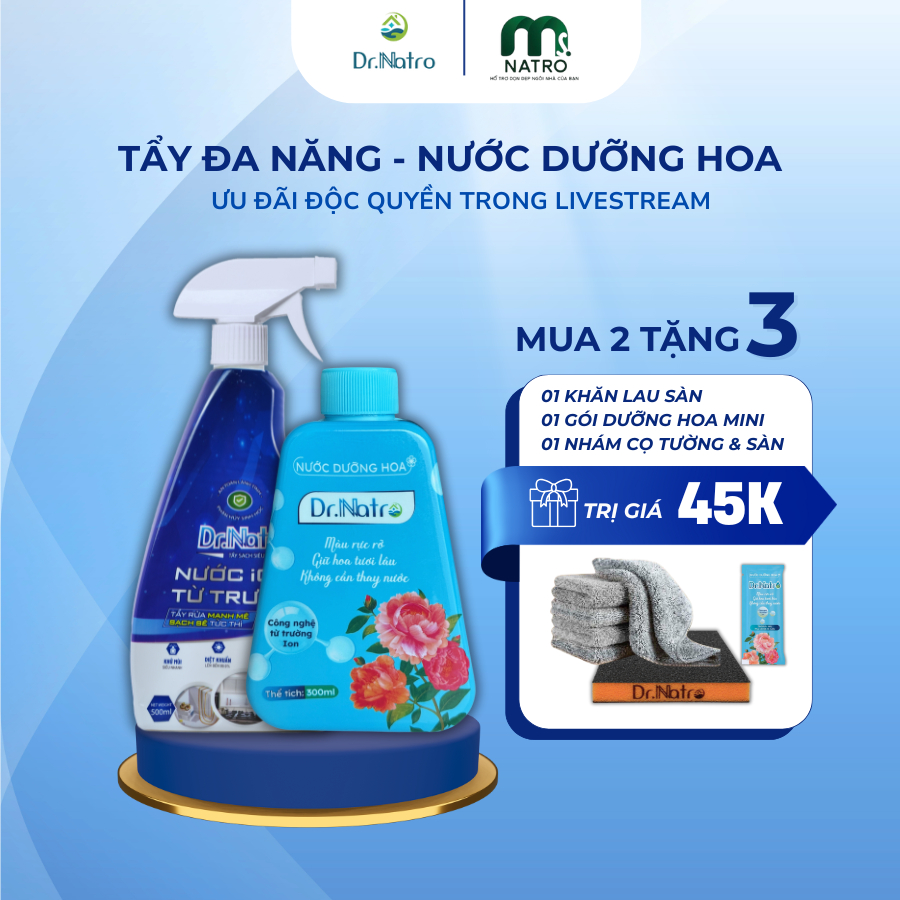 Nước Dưỡng Hoa Dr Natro - Hình ảnh thực tế