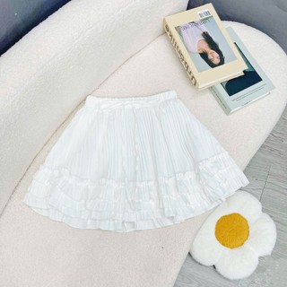 Váy Bigsize Nữ Ngắn Dáng Xòe Bèo Tầng, Lưng Thun Co Giãn, Mặc Đi Chơi Đi Làm 50-92kg CV425