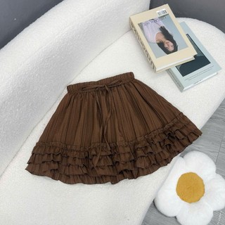Váy Bigsize Nữ Ngắn Dáng Xòe Bèo Tầng, Lưng Thun Co Giãn, Mặc Đi Chơi Đi Làm 50-92kg CV425