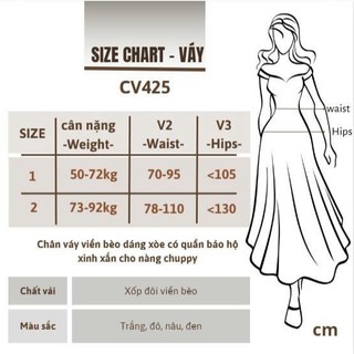 Váy Bigsize Nữ Ngắn Dáng Xòe Bèo Tầng, Lưng Thun Co Giãn, Mặc Đi Chơi Đi Làm 50-92kg CV425